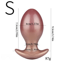 3.74in 4.33in 5.11in Anal Ball Butt Plug Dildo Female Pleasure Sex Toy