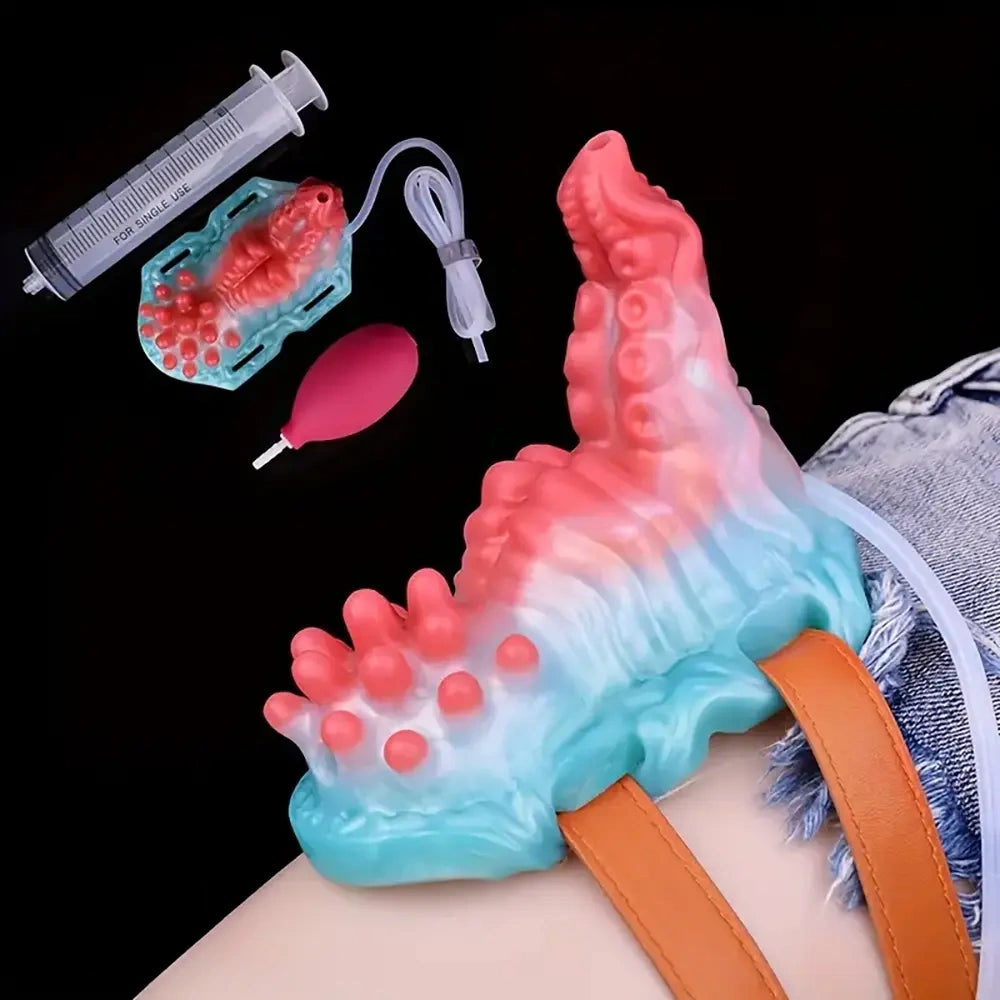 3.74in 4.88in Spraying Water Silicone Soft Squirting Fantasy Small Dildo
