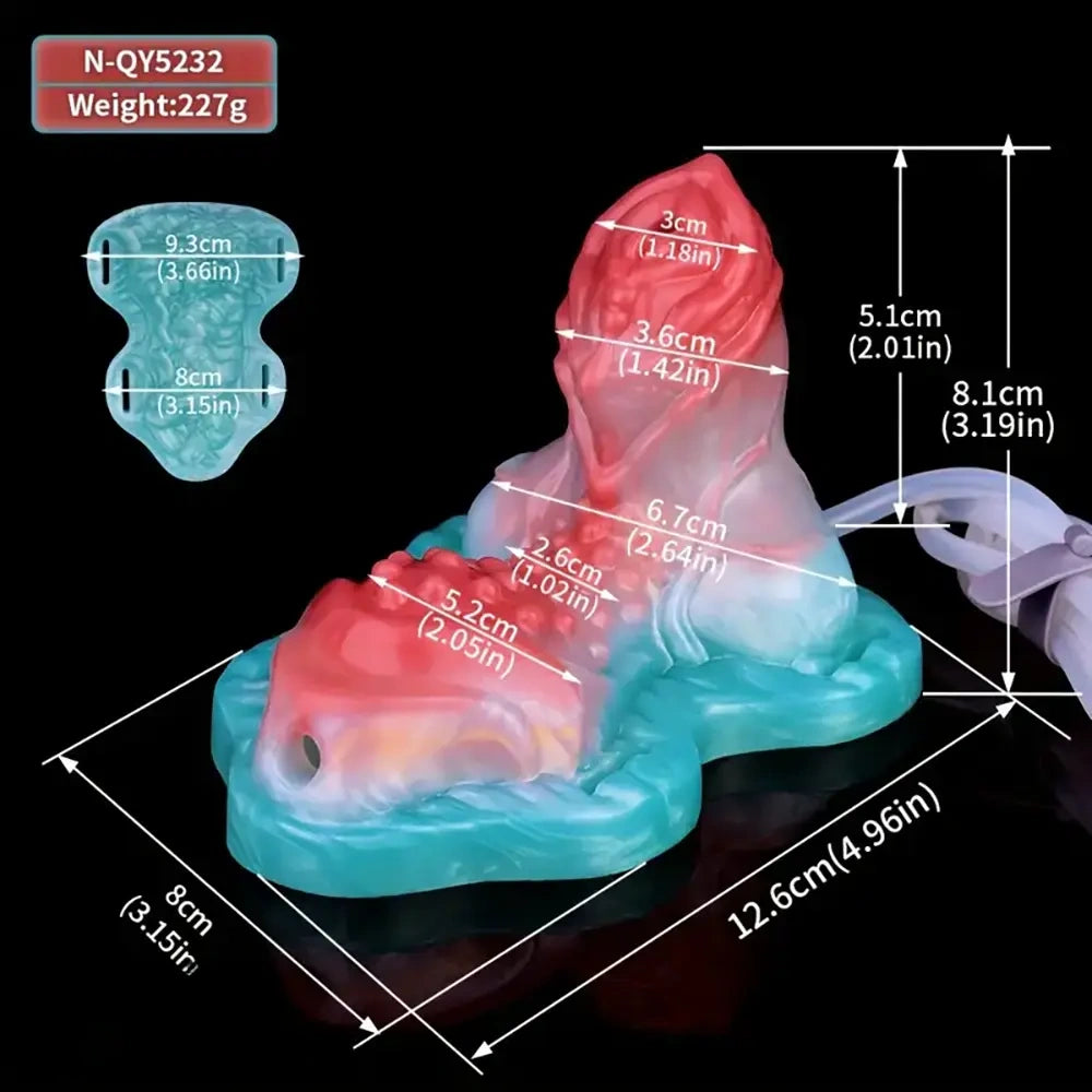 3.74in 4.88in Spraying Water Silicone Soft Squirting Fantasy Small Dildo