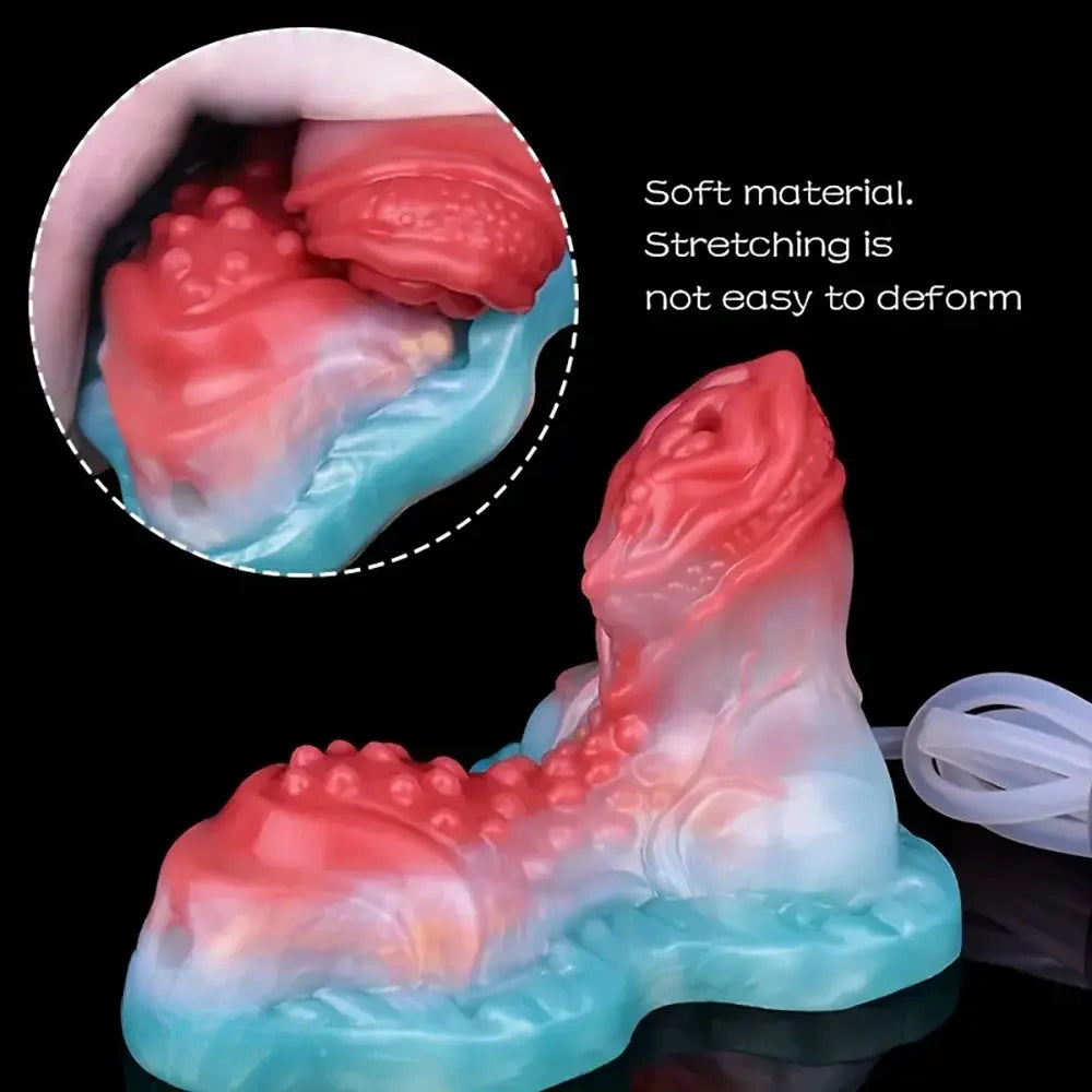 3.74in 4.88in Spraying Water Silicone Soft Squirting Fantasy Small Dildo