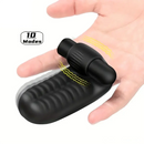 3.74in Mini Finger Black Vibrating Dildo With Bullet Sex Toy Vibrator