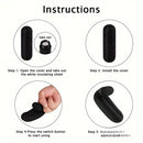 3.74in Mini Finger Black Vibrating Dildo With Bullet Sex Toy Vibrator