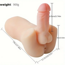 3.74in Mini Soft Real Dildo Half Body Masturbator Dildo Pocket Pussy
