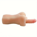 3.74in Mini Soft Real Dildo Half Body Masturbator Dildo Pocket Pussy