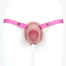 3.74in Real Hollow Chastity Cage Dildo Realistic Penis For Vagina Play
