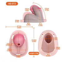 3.74in Real Hollow Chastity Cage Dildo Realistic Penis For Vagina Play
