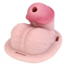 3.74in Real Hollow Chastity Cage Dildo Realistic Penis For Vagina Play