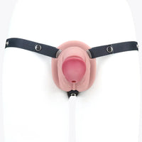 3.74in Real Hollow Chastity Cage Dildo Realistic Penis For Vagina Play