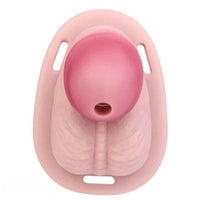 3.74in Real Hollow Chastity Cage Dildo Realistic Penis For Vagina Play