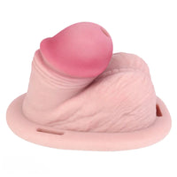 3.74in Real Hollow Chastity Cage Dildo Realistic Penis For Vagina Play