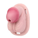 3.74in Real Hollow Chastity Cage Dildo Realistic Penis For Vagina Play