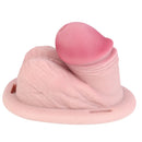 3.74in Real Hollow Chastity Cage Dildo Realistic Penis For Vagina Play