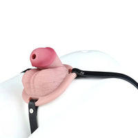 3.74in Real Hollow Chastity Cage Dildo Realistic Penis For Vagina Play