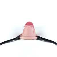3.74in Real Hollow Chastity Cage Dildo Realistic Penis For Vagina Play