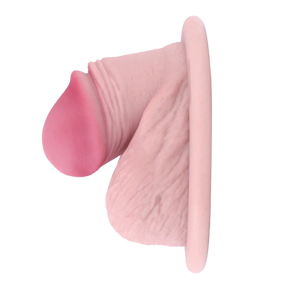 3.74in Real Hollow Chastity Cage Dildo Realistic Penis For Vagina Play