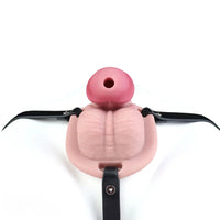 3.74in Real Hollow Chastity Cage Dildo Realistic Penis For Vagina Play