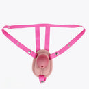3.74in Real Hollow Chastity Cage Dildo Realistic Penis For Vagina Play