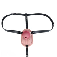 3.74in Real Hollow Chastity Cage Dildo Realistic Penis For Vagina Play