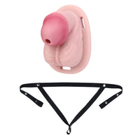 3.74in Real Hollow Chastity Cage Dildo Realistic Penis For Vagina Play