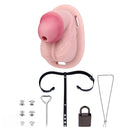 3.74in Real Hollow Chastity Cage Dildo Realistic Penis For Vagina Play