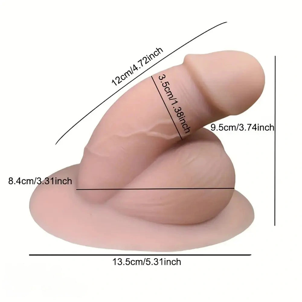 3.74in Soft Body Small Mini Dildo Sex Toy Female Self-Restorer Silicone Cock