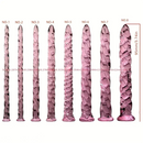 3.74in Threaded Glass Small Dildo G-spot Stimulator For Anal Sex