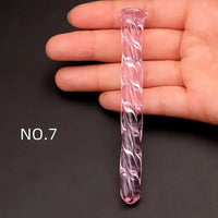 3.74in Threaded Glass Small Dildo G-spot Stimulator For Anal Sex
