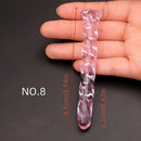 3.74in Threaded Glass Small Dildo G-spot Stimulator For Anal Sex