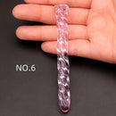 3.74in Threaded Glass Small Dildo G-spot Stimulator For Anal Sex