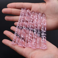 3.74in Threaded Glass Small Dildo G-spot Stimulator For Anal Sex