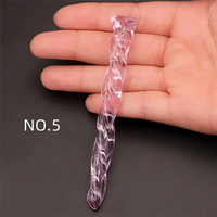 3.74in Threaded Glass Small Dildo G-spot Stimulator For Anal Sex
