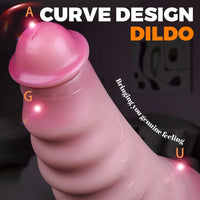 3.7in 4.72in 5.7in Liquid Silicone Mini Anal Dildo Wavy Pattern Cock
