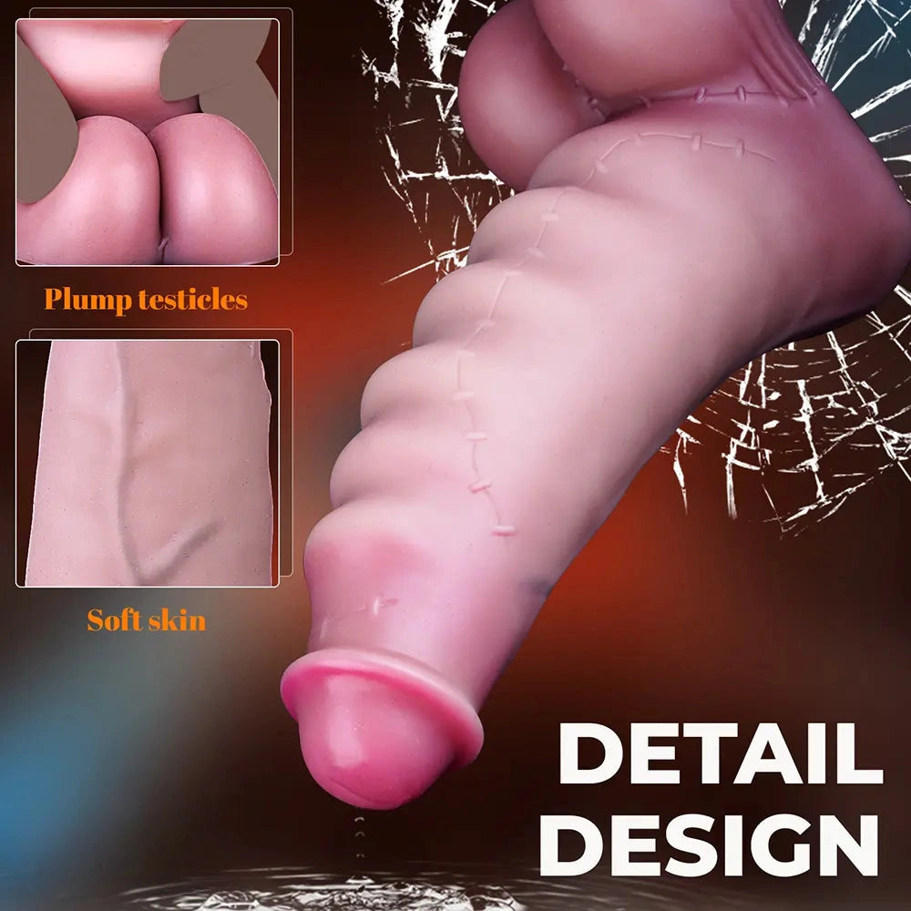 3.7in 4.72in 5.7in Liquid Silicone Mini Anal Dildo Wavy Pattern Cock