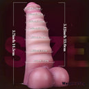 3.7in 4.72in 5.7in Liquid Silicone Mini Anal Dildo Wavy Pattern Cock