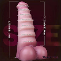 3.7in 4.72in 5.7in Liquid Silicone Mini Anal Dildo Wavy Pattern Cock