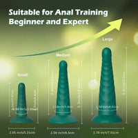 3.7in 5.3in 6.3in Small Silicone Flexible Butt Plug Dildo For Beginners