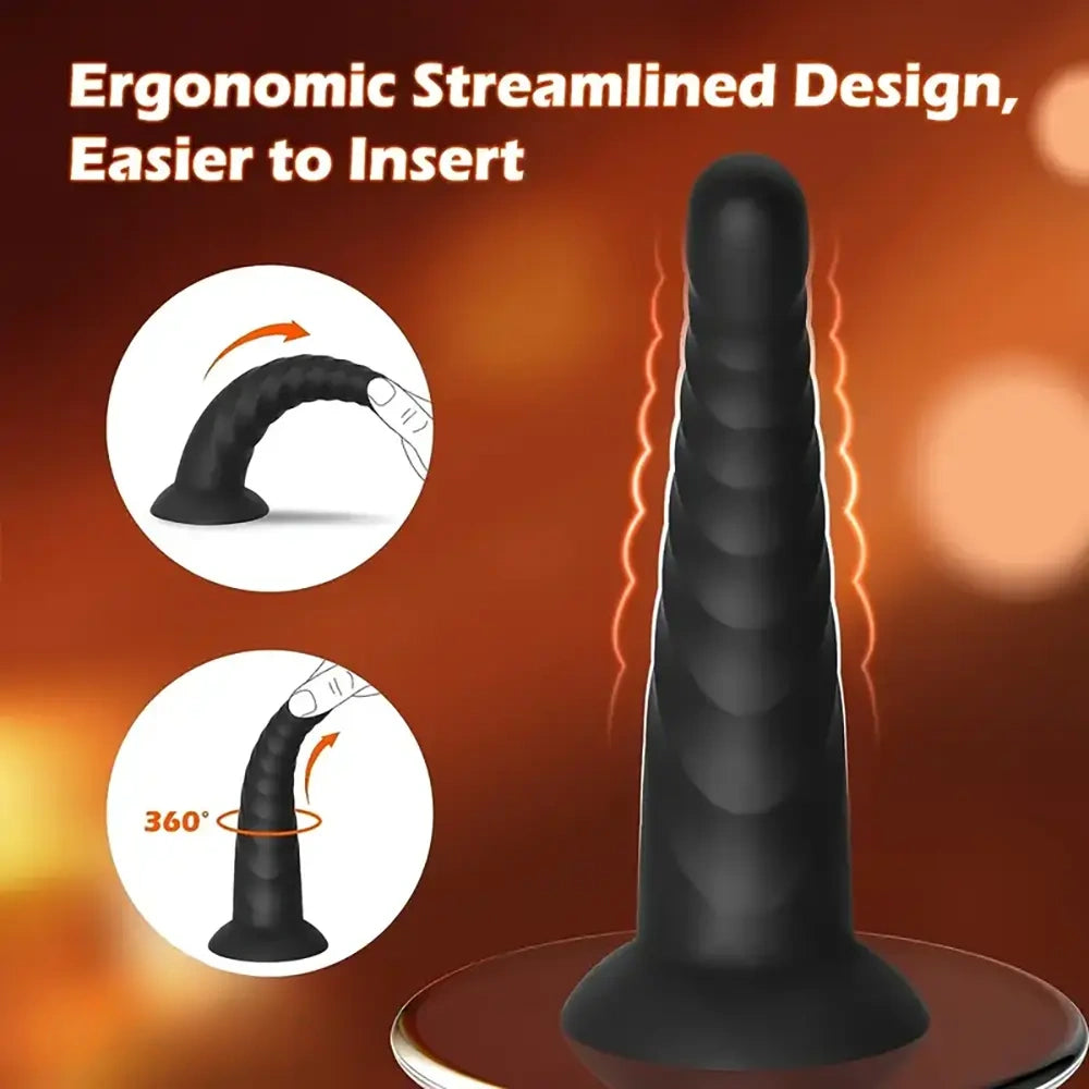 3.7in 5.3in 6.3in Small Silicone Flexible Butt Plug Dildo For Beginners
