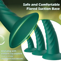 3.7in 5.3in 6.3in Small Silicone Flexible Butt Plug Dildo For Beginners