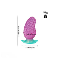 3.7in 5.43in Strawberry Design Small Silicone Soft Butt Plug Dildo For Anus