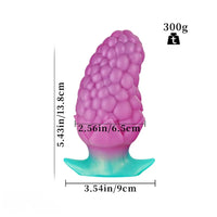 3.7in 5.43in Strawberry Design Small Silicone Soft Butt Plug Dildo For Anus