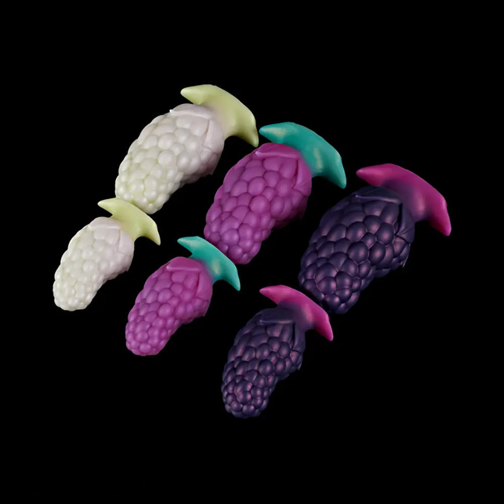 3.7in 5.43in Strawberry Design Small Silicone Soft Butt Plug Dildo For Anus