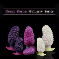3.7in 5.43in Strawberry Design Small Silicone Soft Butt Plug Dildo For Anus