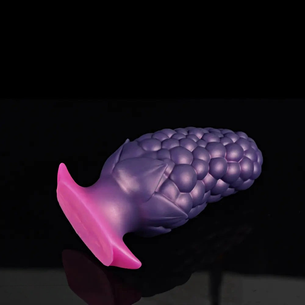 3.7in 5.43in Strawberry Design Small Silicone Soft Butt Plug Dildo For Anus
