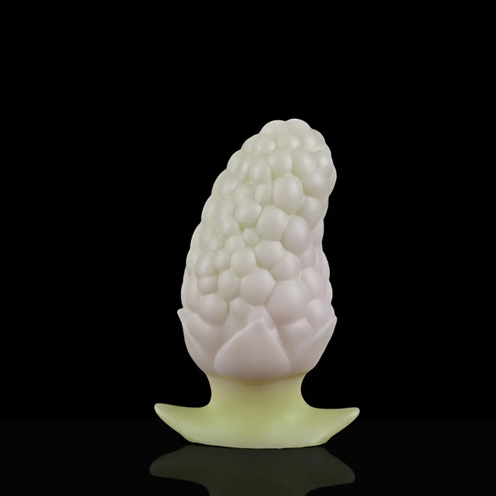 3.7in 5.43in Strawberry Design Small Silicone Soft Butt Plug Dildo For Anus