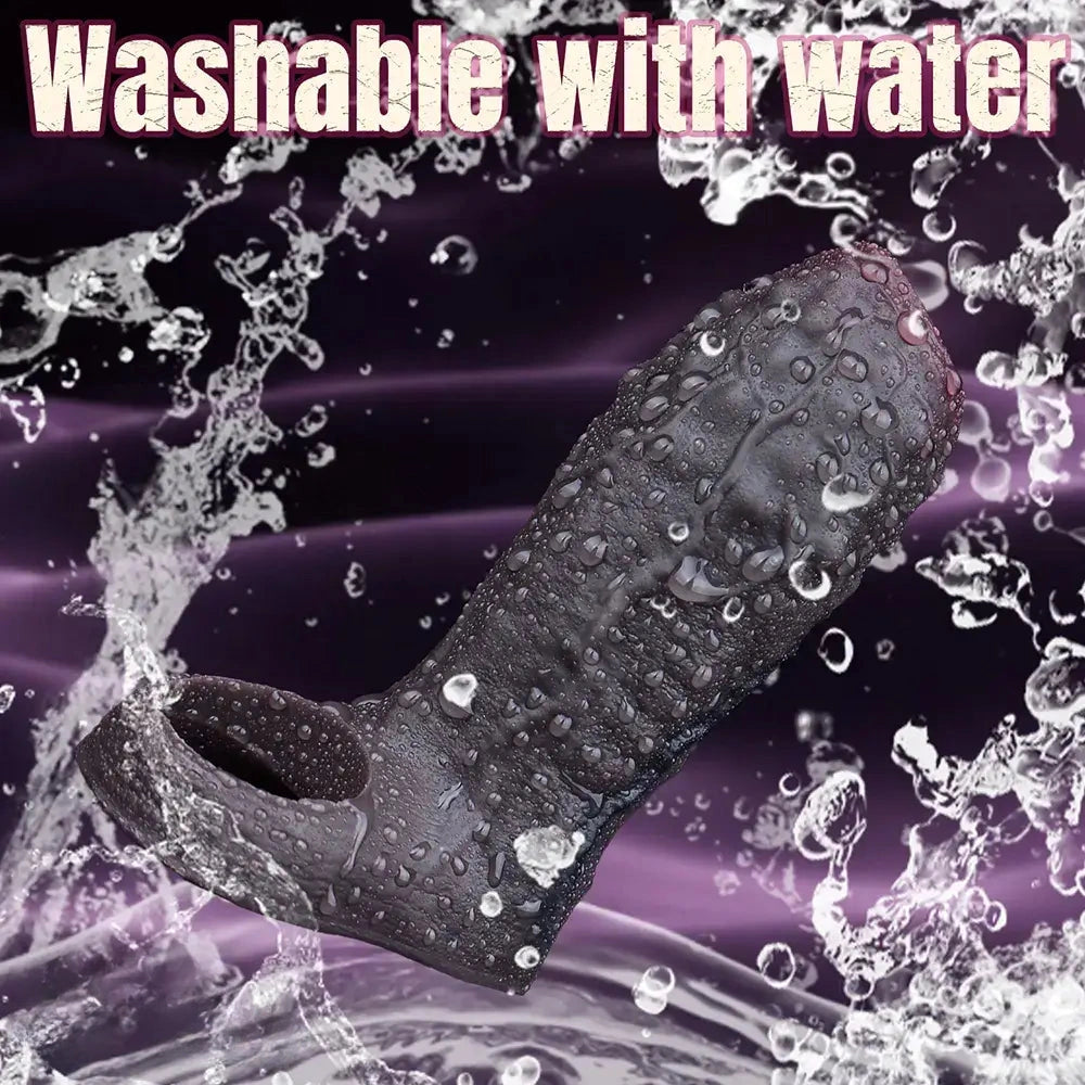 3.7in Super Soft Adult Men Cock Sheath For Couple Dildo Sleeve Love Toy