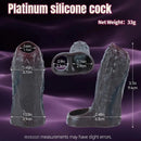 3.7in Super Soft Adult Men Cock Sheath For Couple Dildo Sleeve Love Toy