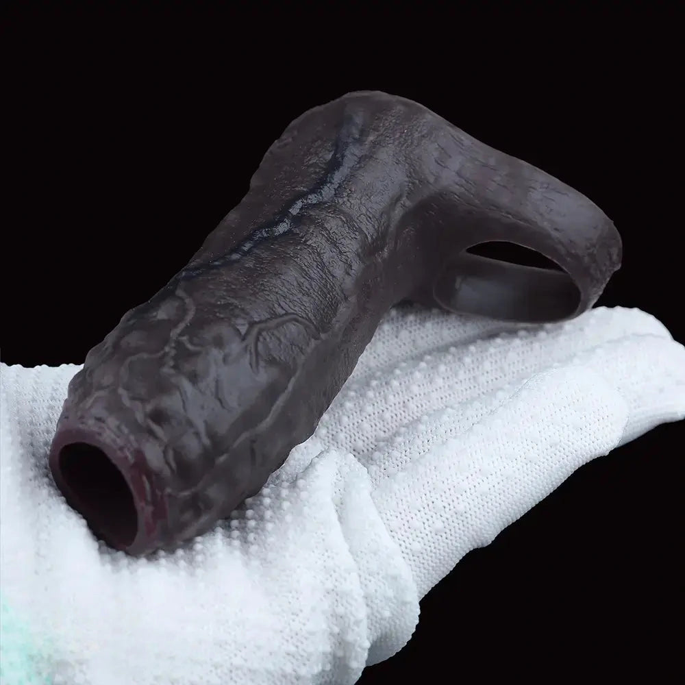 3.7in Super Soft Adult Men Cock Sheath For Couple Dildo Sleeve Love Toy
