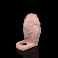 3.81in 3.93in 4.76in Small Flexible Realistic Silicone Sleeve Dildo