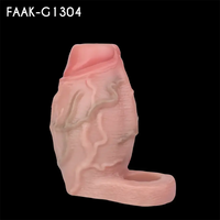 3.81in 3.93in 4.76in Small Flexible Realistic Silicone Sleeve Dildo