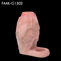 3.81in 3.93in 4.76in Small Flexible Realistic Silicone Sleeve Dildo